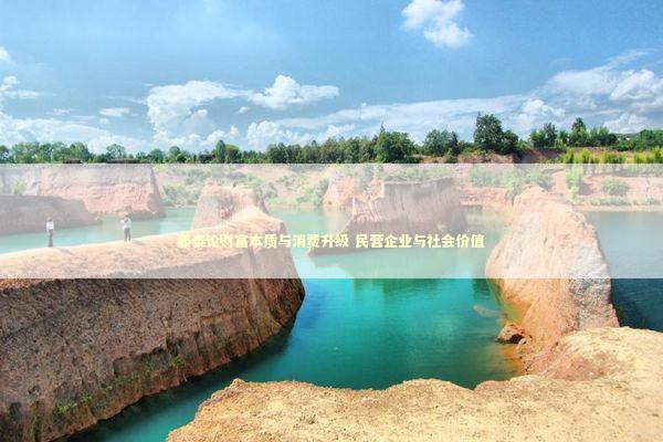 滕泰论财富本质与消费升级 民营企业与社会价值