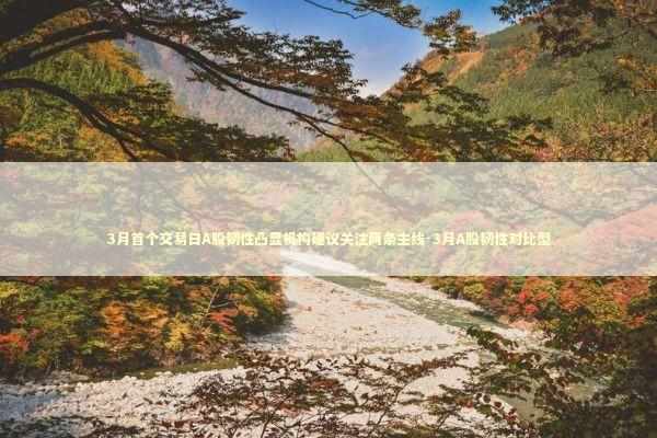 3月首个交易日A股韧性凸显机构建议关注两条主线-3月A股韧性对比型