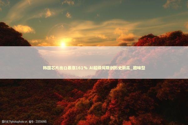 韩国芯片出口暴涨161% AI超级周期创历史新高_趣味型
