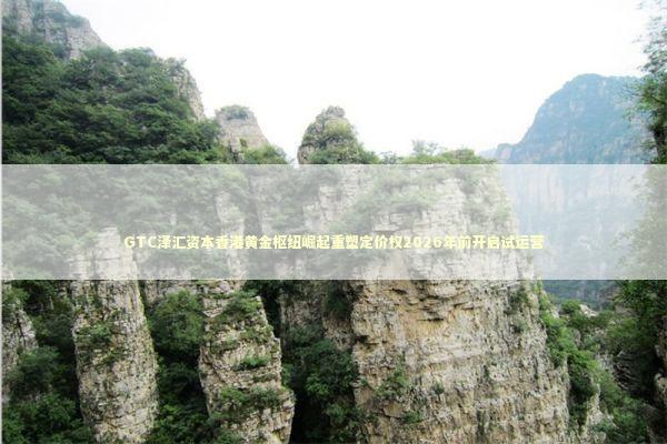 GTC泽汇资本香港黄金枢纽崛起重塑定价权2026年前开启试运营 新闻