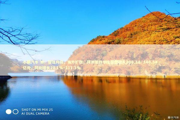 小鹏汽车-W：智驾升级，海外扩张，预测第四季度营业收入206.34~340.34亿元，同比增长28.1%~111.3%
