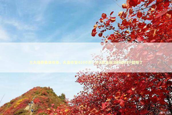 三大指数集体收涨，大盘收复4100点！炒A股选新浪财经APP就够了