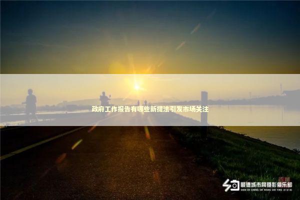 政府工作报告有哪些新提法引发市场关注 政府工作报告有哪些新提法引发市场关注 新闻